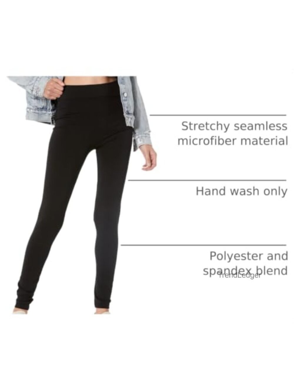 Seamless Microfiber Full-Length Legging High Rise Yoga